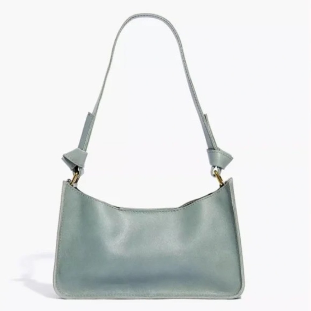 Madewell Dusty Sage Leather Shoulder Bag